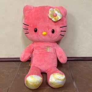 Rare! Hello Kitty Build A Bear Coral Pink Sunshine With Bow Limited Edition 2013